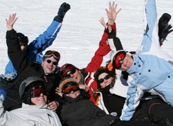 Moosbaum Team beim Ski-Event